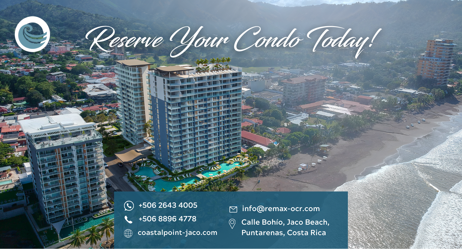 Reserve Your Oceanfront Condo Jaco Beach Costa Rica